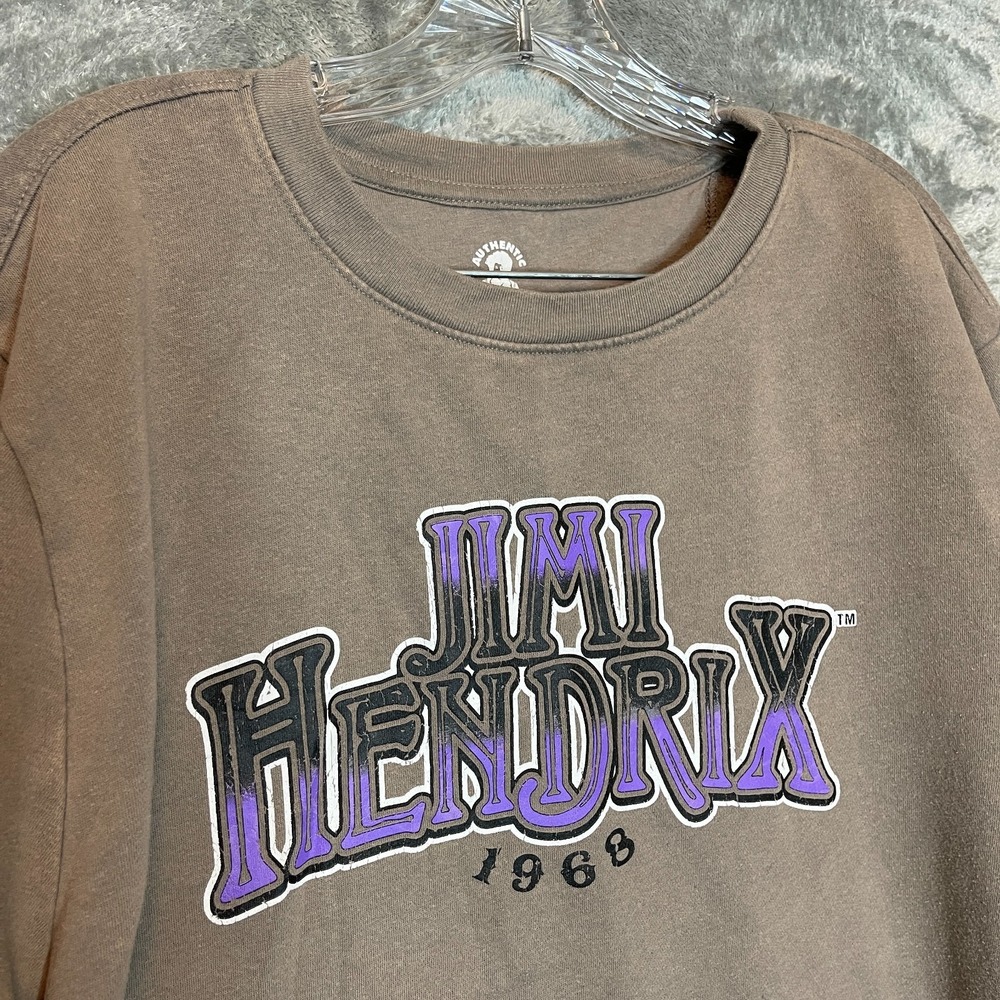 Jimi Hendrix 1968 Crewneck Sweatshirt Music Art Rock Psyched Large Unisex